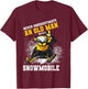 Never Underestimate An Old Man With An Snowmobile Snowcross T-Shirt - T-Shirt | Maroon