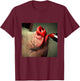Lipstick on a Pig Slogan T-Shirt - T-Shirt | Maroon