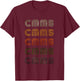 Love Heart Cmms Grunge Vintage Style Black Cmms T-Shirt - T-Shirt | Maroon