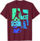 Football Player Boys Kids , black T-Shirt - T-Shirt | Maroon