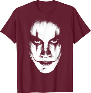 The Crow - Big Face , Black, S T-Shirt - T-Shirt | Maroon