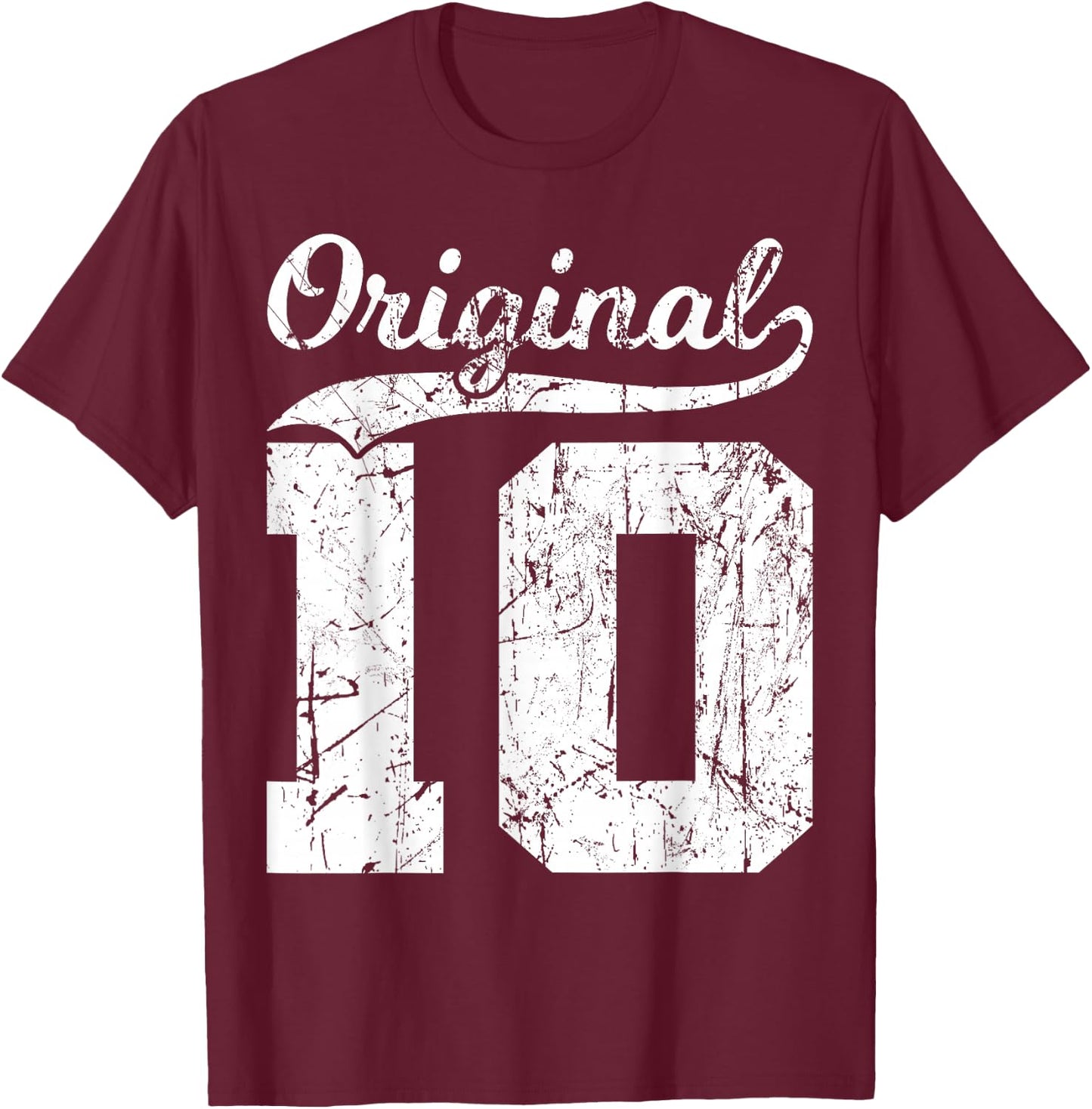 10 Original 14 Years Boy Girl Birthday , black T-Shirt - T-Shirt | Maroon