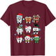 Dentist Dental Assistant Christmas Tooth Teeth Funny , black T-Shirt - T-Shirt | Maroon