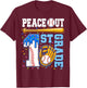1 Grade First Baseball Drip Graduation Last Day of School T-Shirt - T-Shirt | Maroon