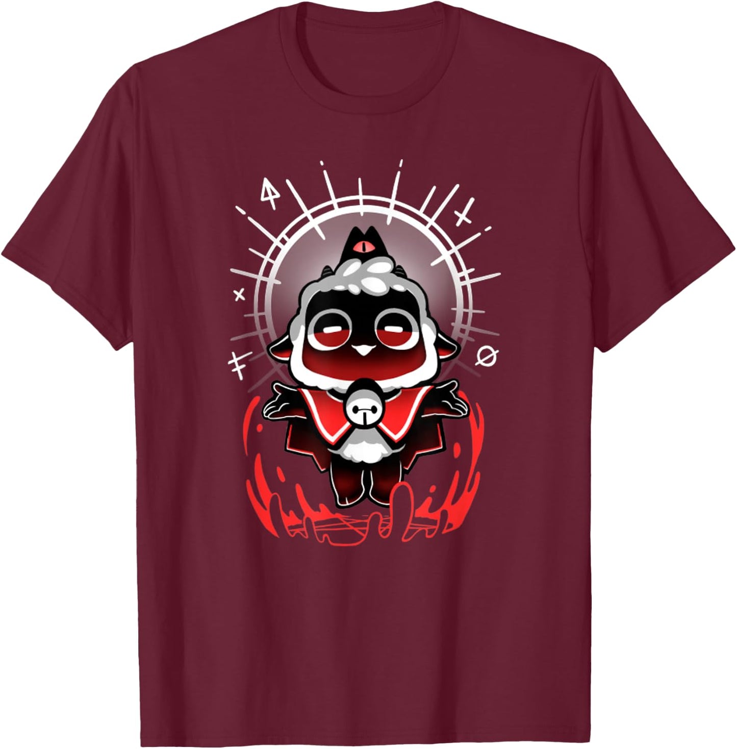 Join the Cult - Cult Of The Lamb Cute Gamer Cult Of The Lamb , Black, S T-Shirt - T-Shirt | Maroon