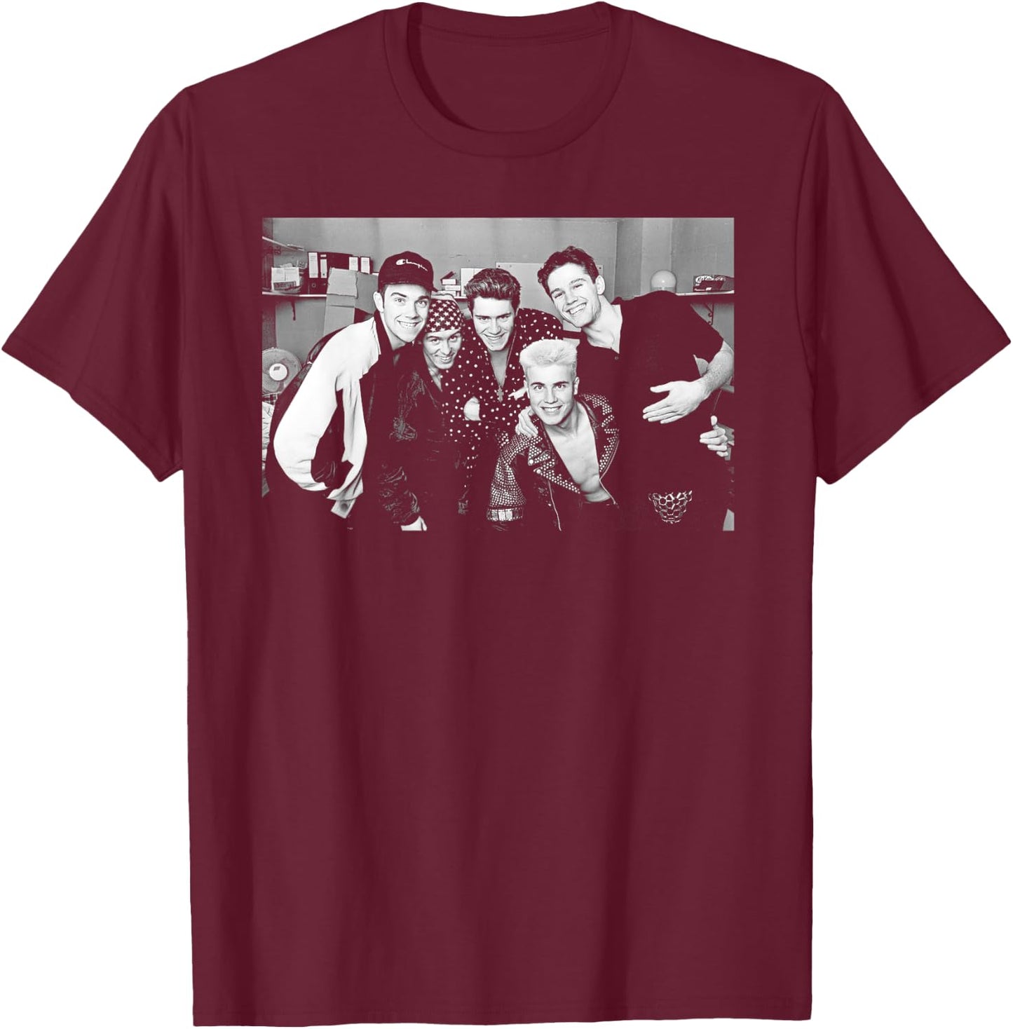 Take That Boyband Backstage Nightclub 1991 , black T-Shirt - T-Shirt | Maroon