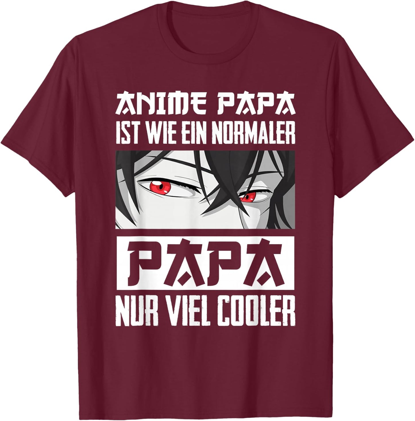 Anime Papa Lustiger Vatertag Anime und Manga Anime Vater T-Shirt - T-Shirt | Maroon