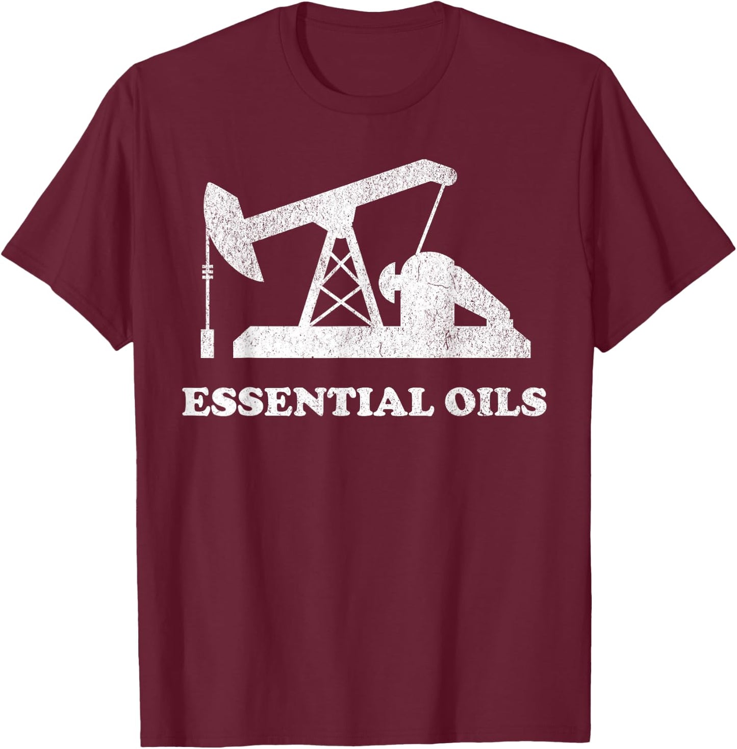 Funny Fossil Fuels T-Shirt - T-Shirt | Maroon