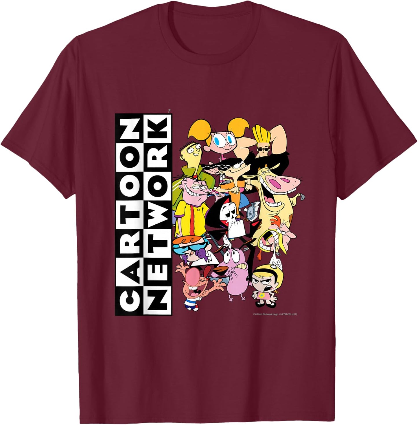 Cartoon Network Characters T-Shirt - T-Shirt | Maroon