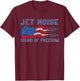 Sound of Freedom Jet Noise American US Flag T-Shirt - T-Shirt | Maroon