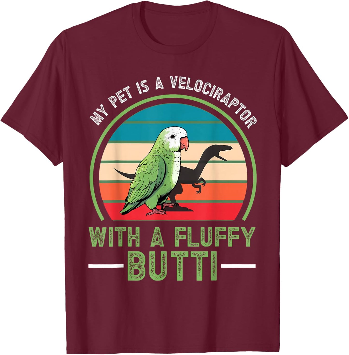 Quaker Parrot T-Shirt - T-Shirt | Maroon