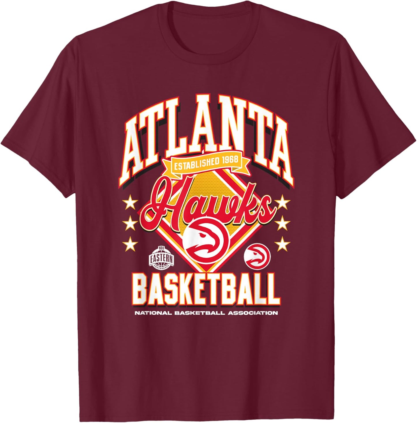 NBA Official Atlanta Hawks Tip Off T-Shirt - T-Shirt | Maroon