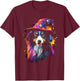 Australian Shepherd Halloween Dog Pet Owner T-Shirt - T-Shirt | Maroon
