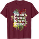 My Body Choice Mind your own uterus shirt floral my uterus T-Shirt - T-Shirt | Maroon