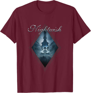 Dark Passion Play (album cover + Nightwish logo) T-Shirt - T-Shirt | Maroon