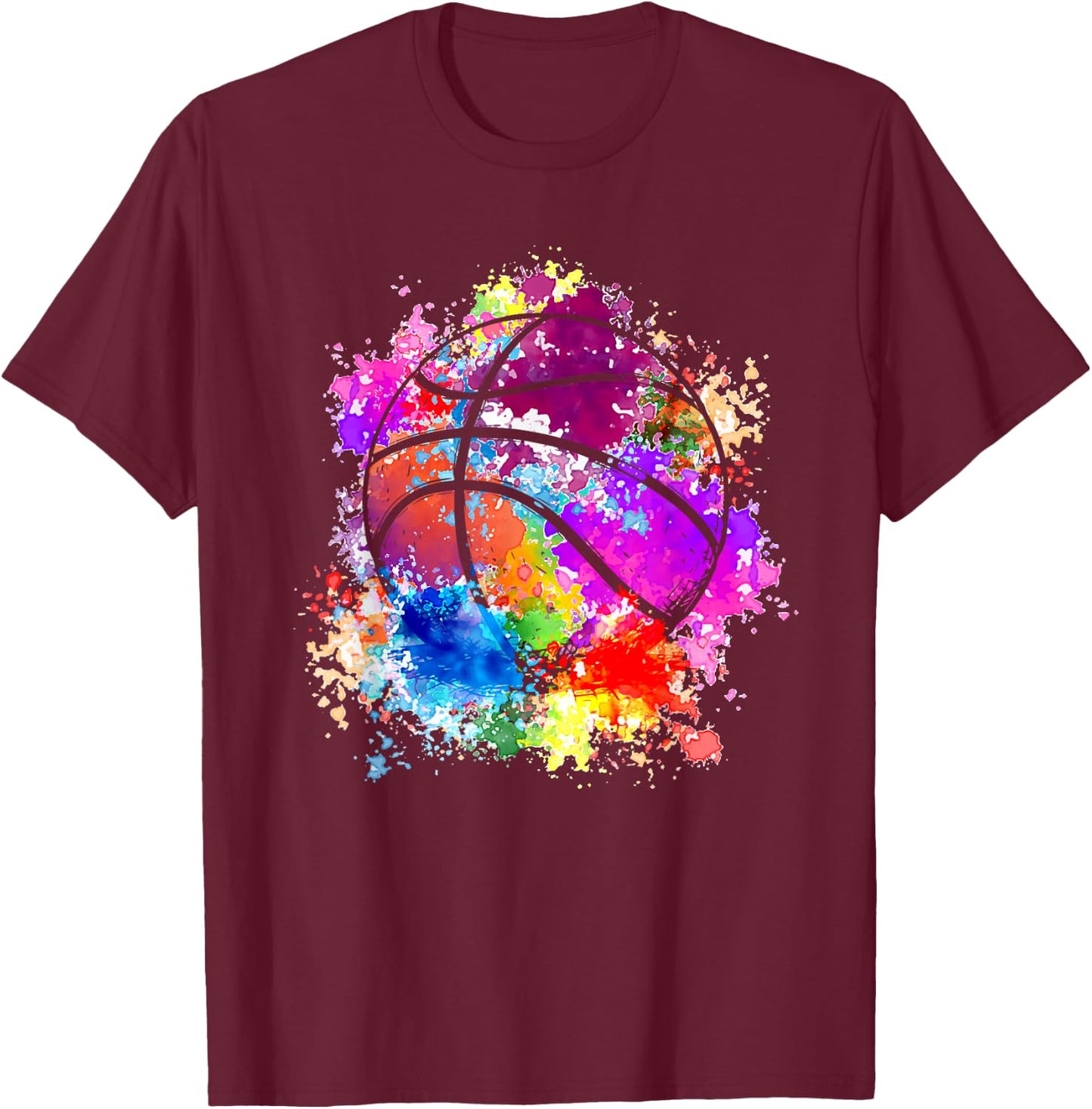 Basketballer Basketballspieler Kinder Streetball Rebound T-Shirt - T-Shirt | Maroon