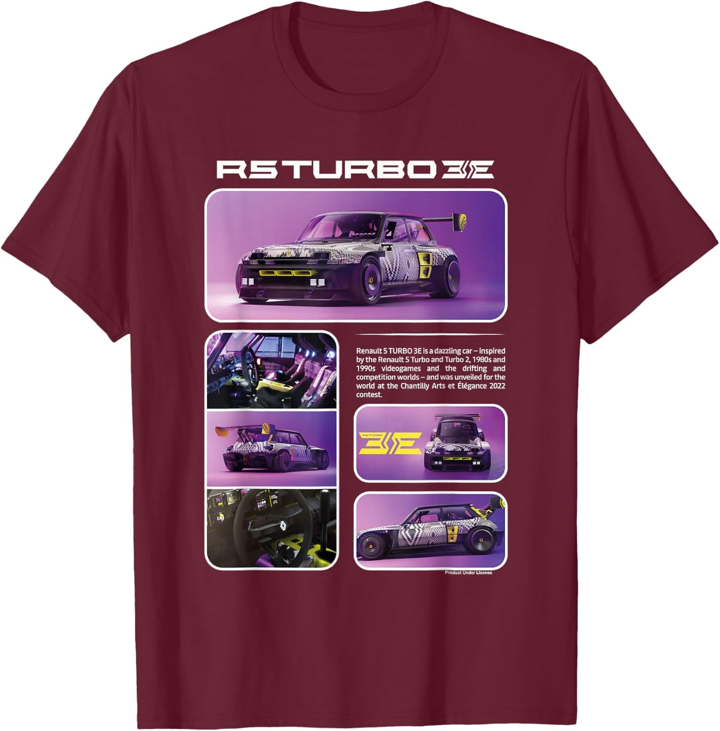 Renault R5 Turbo 3E Concept Car Electric T-Shirt - T-Shirt | Maroon