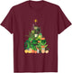 Gardening Potted Plant Christmas Tree T-Shirt - T-Shirt | Maroon