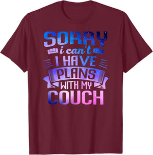Cute Galaxy Couch Dog Galaxy Space Lazy Sarcasm T-Shirt - T-Shirt | Maroon