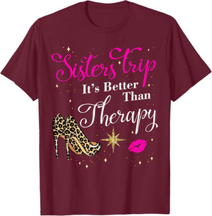 Girls Sisters Trip 2026 Nashville Las Vegas Weekend Birthday T-Shirt - T-Shirt | Maroon