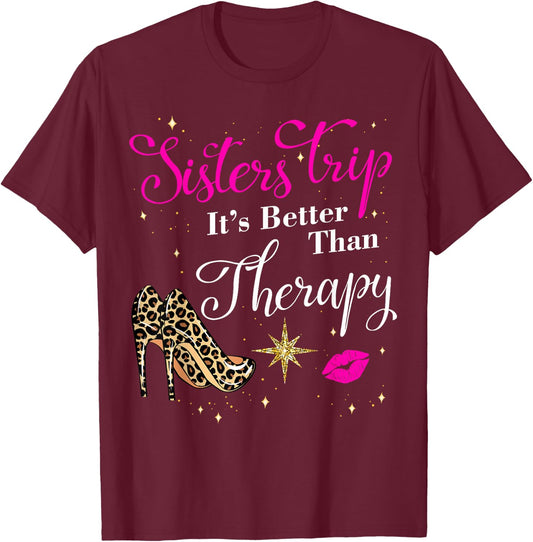 Girls Sisters Trip 2026 Nashville Las Vegas Weekend Birthday T-Shirt - T-Shirt | Maroon