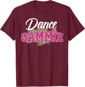 Dance Gammie Leopard Funny Dancing Gammie Mother's Day T-Shirt - T-Shirt | Maroon