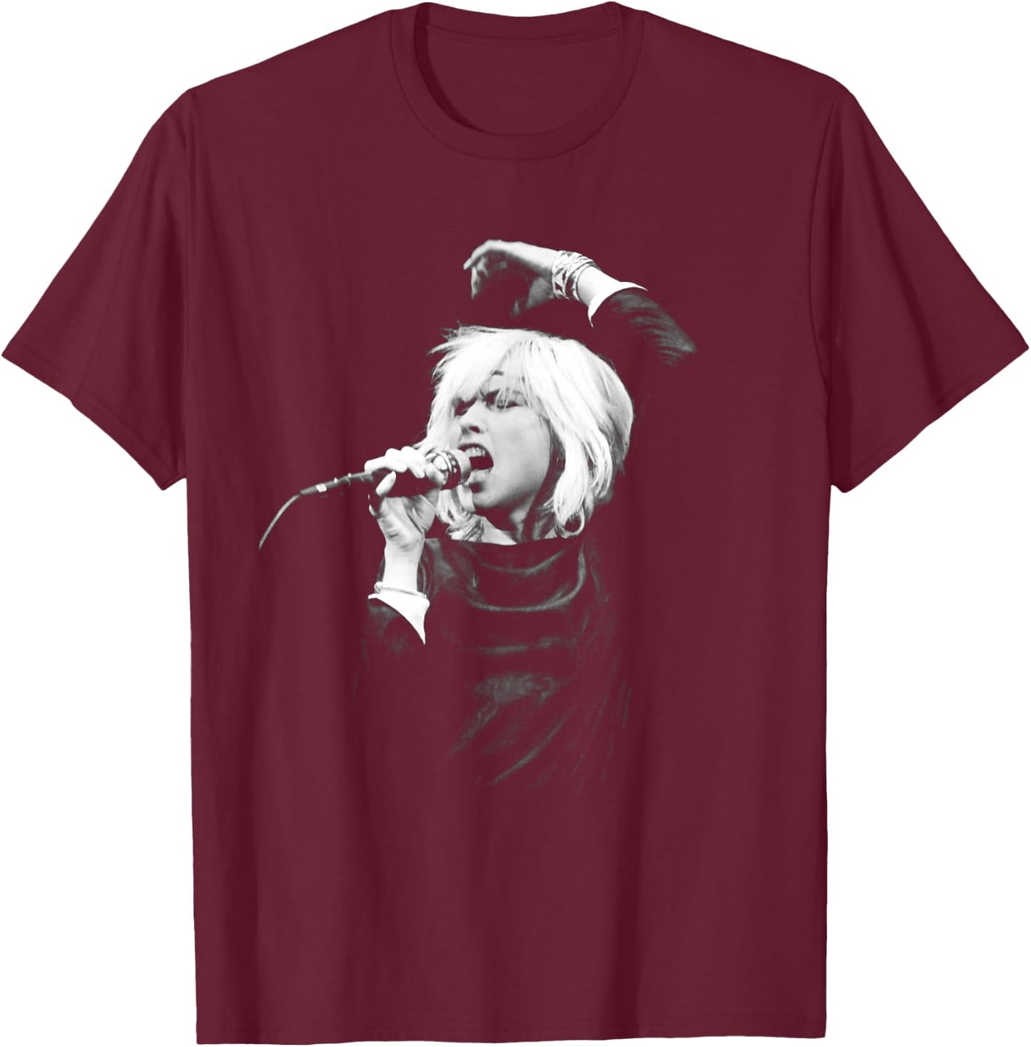 Debbie Harry Blondie Live von Simon Fowler T-Shirt - T-Shirt | Maroon