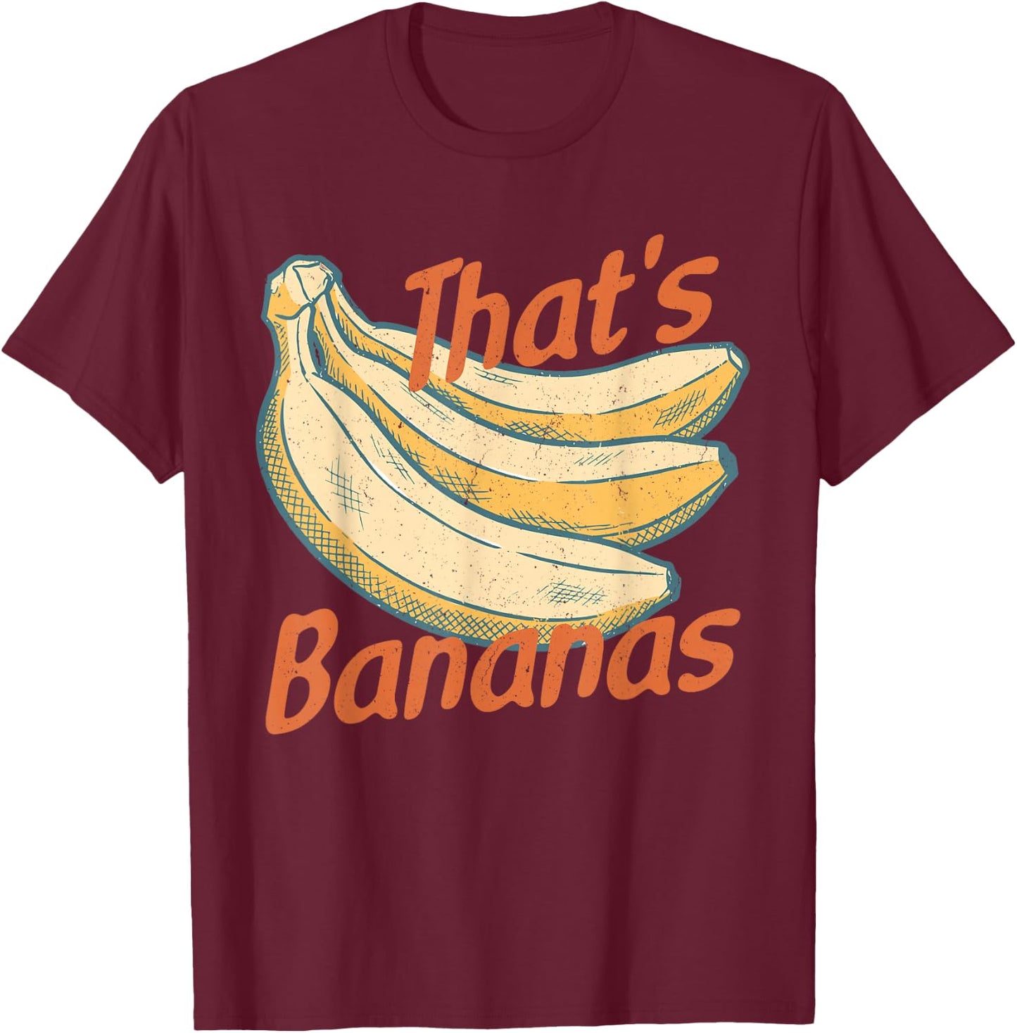That's Bananas Funny Banana Women Kids T-Shirt - T-Shirt | Maroon