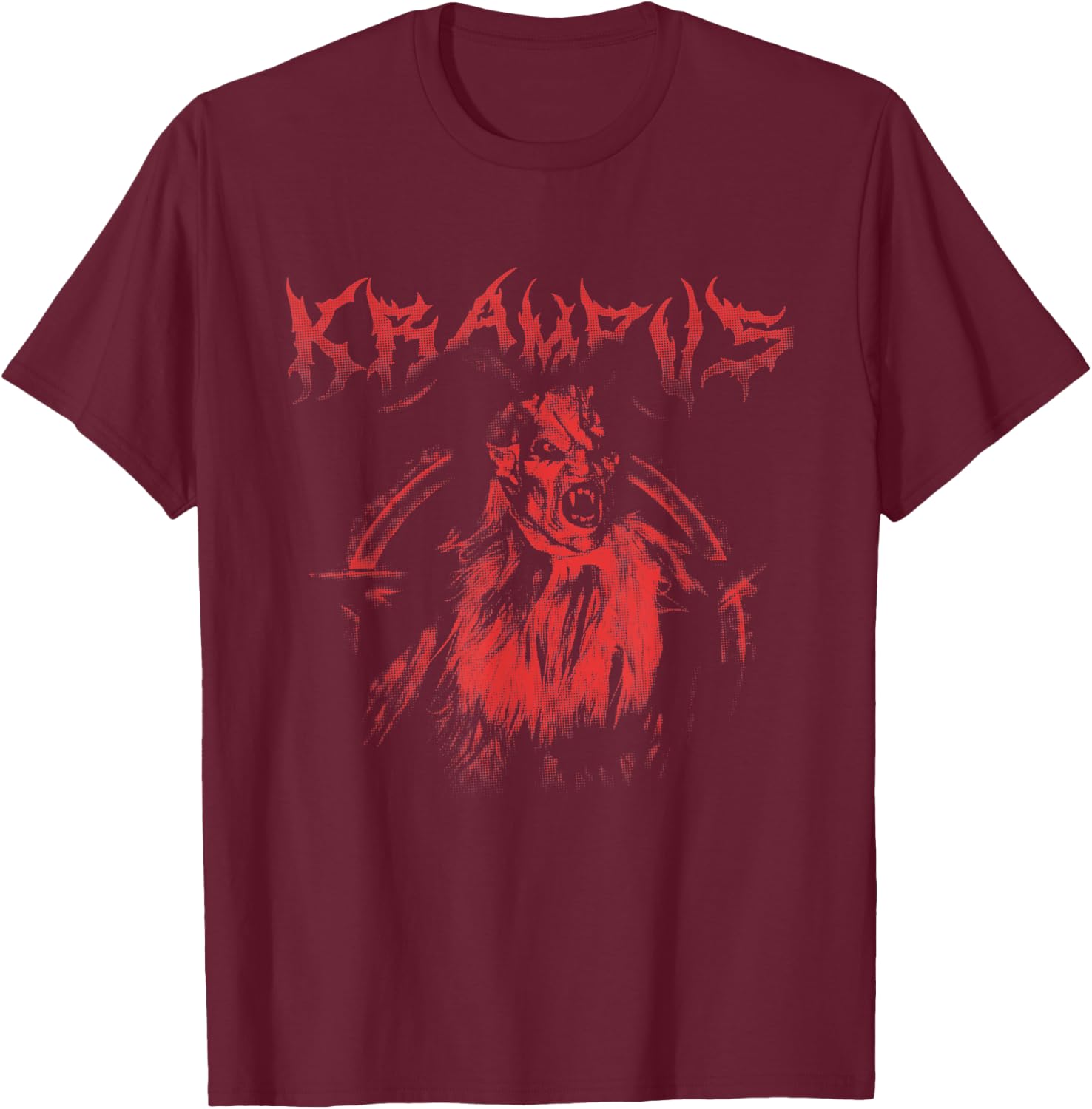 Kramperl Perchten Santa's Helper Christmas Demon Krampus T-Shirt - T-Shirt | Maroon