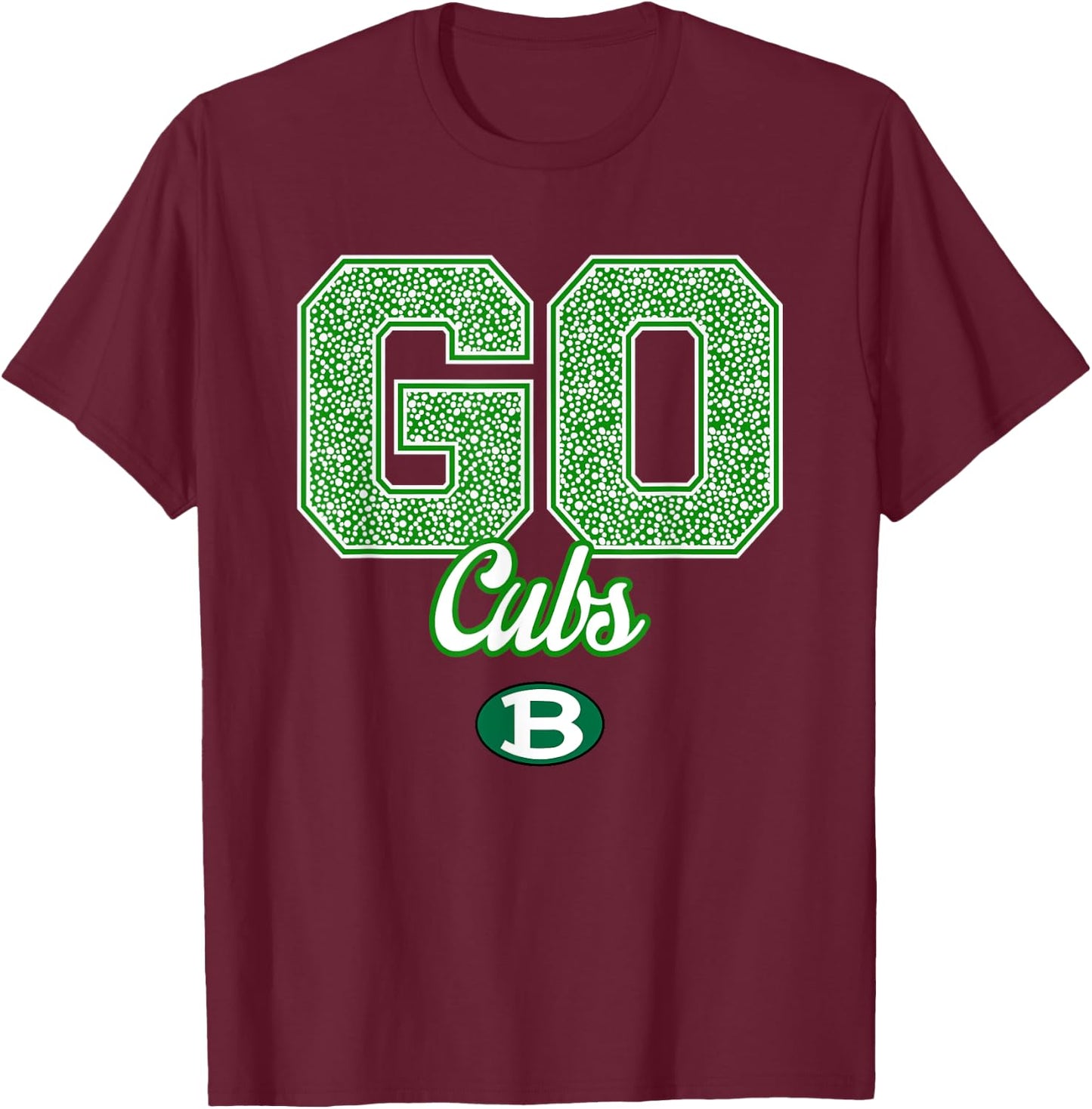 Brenham Cubs Logo GO! School Pride HS T-Shirt - T-Shirt | Maroon