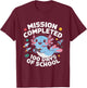 100 Days Of School Boys 100th Day Of School Gamer Axolotl T-Shirt - T-Shirt | Maroon