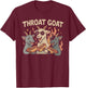 Throat Goat Inappropriate Adult Humor T-Shirt - T-Shirt | Maroon