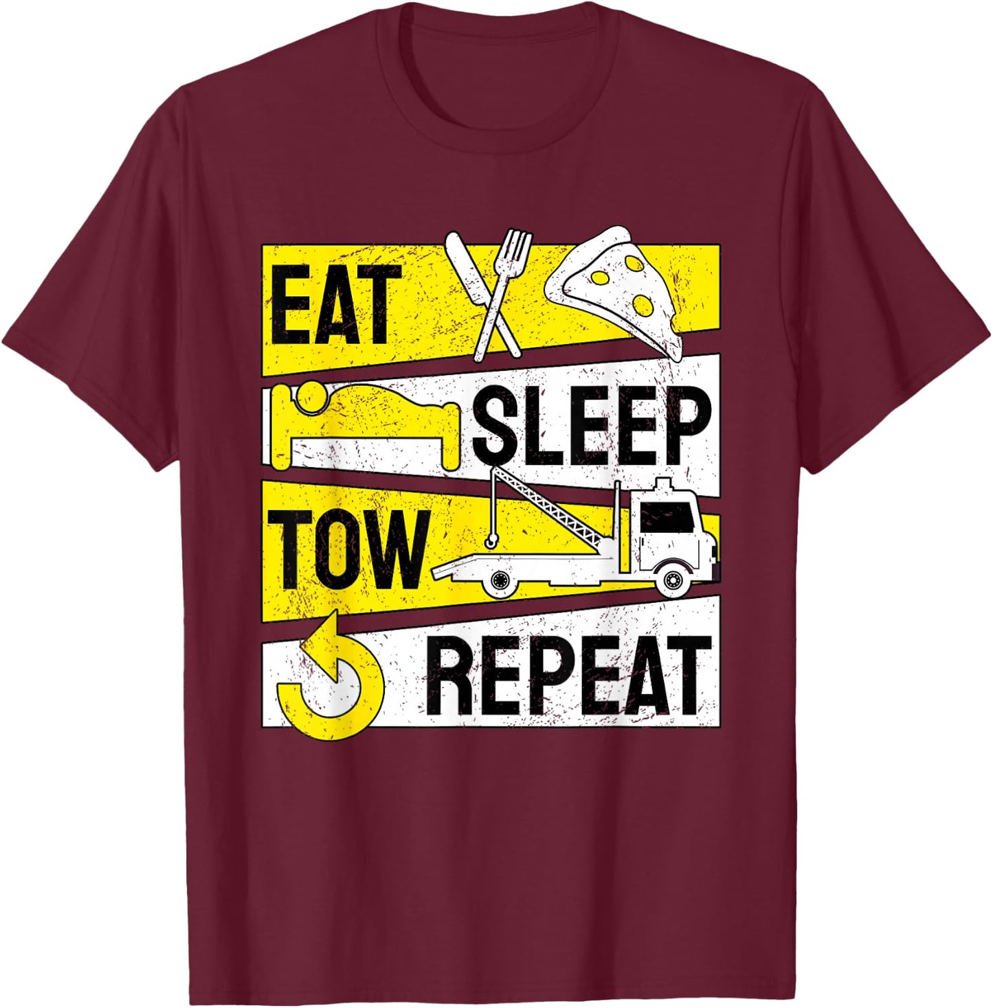 Abschlepper Abschleppdienst Abschleppwagenfahrer T-Shirt - T-Shirt | Maroon