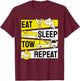 Abschlepper Abschleppdienst Abschleppwagenfahrer T-Shirt - T-Shirt | Maroon