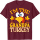 Thanksgiving I'm The Grandpa Turkey Matching T-Shirt - T-Shirt | Maroon