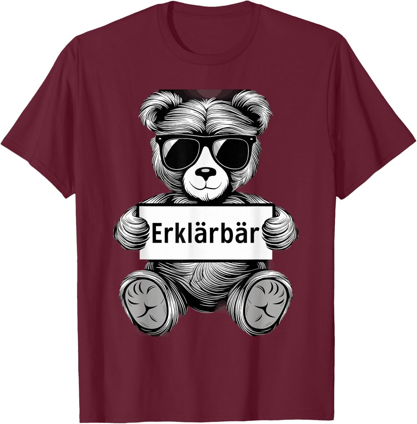 Erklärbär Lehrer Geschenk Abschiedsgeschenk Lehrerin lustig T-Shirt - T-Shirt | Maroon