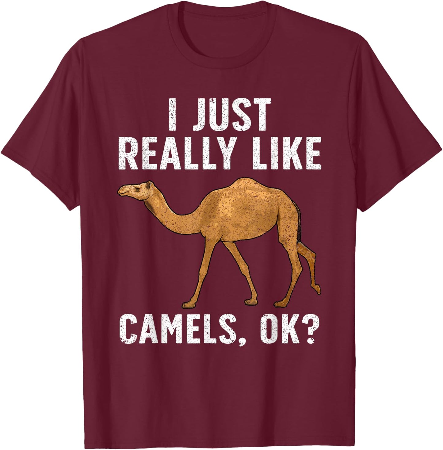 Camel Art Women Dromedary Africa Camel Lover T-Shirt - T-Shirt | Maroon