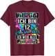 12th Birthday Girl Boy Digga I Am 12 Years , black T-Shirt - T-Shirt | Maroon