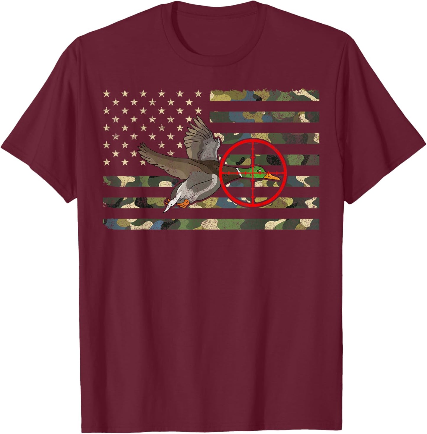 Duck Hunting T-Shirt - T-Shirt | Maroon