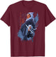 Star Wars Ahsoka Tano Jedi Ready Disney+ T-Shirt - T-Shirt | Maroon