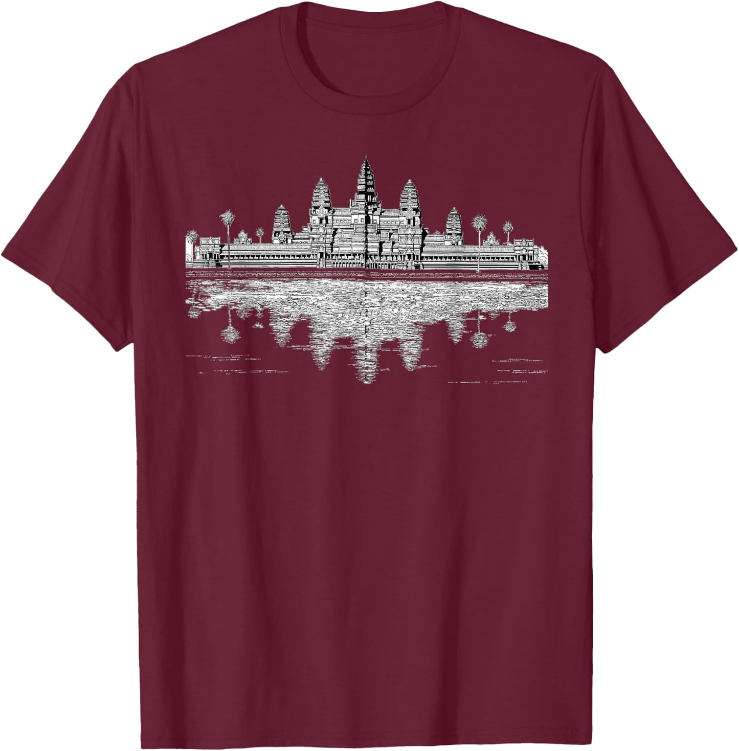 Cambodia Angkor Wat Khmer Empire T-Shirt - T-Shirt | Maroon