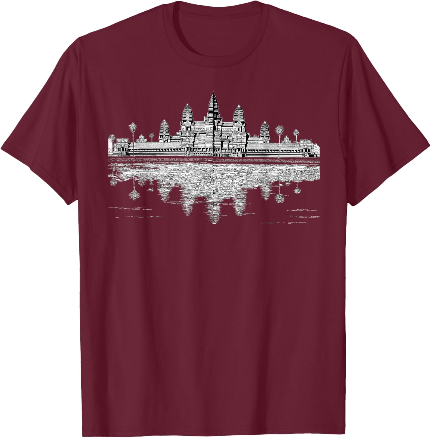 Cambodia Angkor Wat Khmer Empire T-Shirt - T-Shirt | Maroon