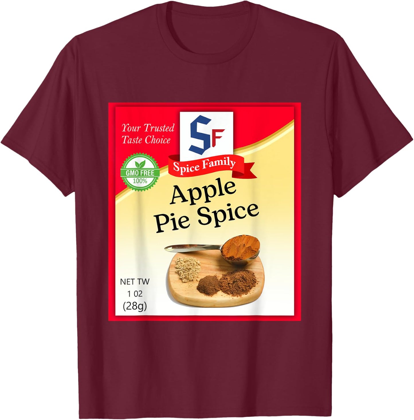 Apple Pie Spice Condiment Holiday Spice Group Costumes T-Shirt - T-Shirt | Maroon