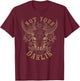 NOT YOUR DARLIN’ Western style boho cow skull with flowers T-Shirt - T-Shirt | Maroon