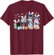 ICU Nurse Easter Day CRNA Nurse Pharmacology Bunny Nursing T-Shirt - T-Shirt | Maroon