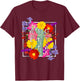 Flowers of Argentine Word Art - Argentine Pride T-Shirt - T-Shirt | Maroon