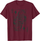 Queen of Diamonds Playing Card T-Shirt - T-Shirt | Maroon