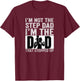 I’m The Dad that Stepped Up Father’s Day Black Superhero T-Shirt - T-Shirt | Maroon