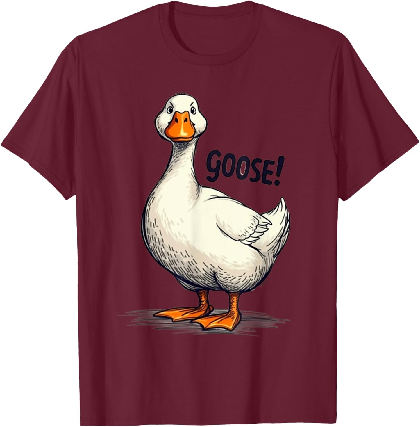 Funny Goose Geese Meme pour hommes, femmes, enfants, garçons et filles T-Shirt - T-Shirt | Maroon