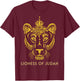 Lioness Of Judah, Jesus Cross Faith Christian Men Women T-Shirt - T-Shirt | Maroon